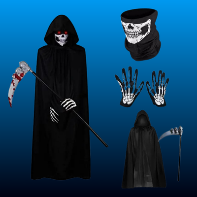 Hooded Reaper Cape Costume Set