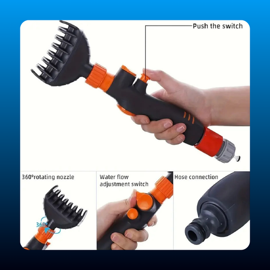 Heavy Duty Pool and Spa Filter Cleaner Ergonomic Handle