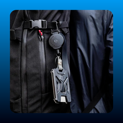 Heavy Duty Retractable Badge Reel with Guardian Card Holder