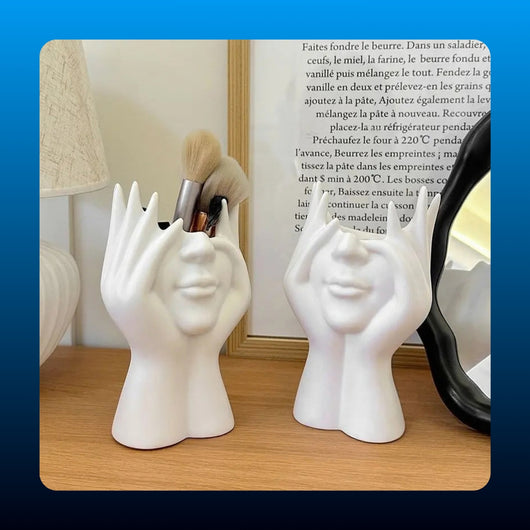 Ceramic Face Makeup Brush Holder