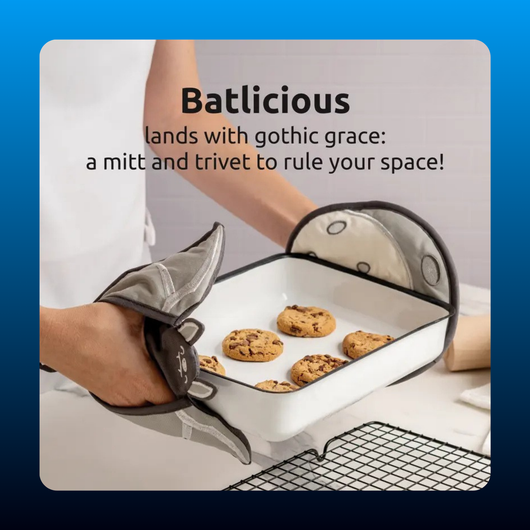 Bat Oven Mitt and Trivet Set