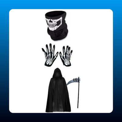 Hooded Reaper Cape Costume Set