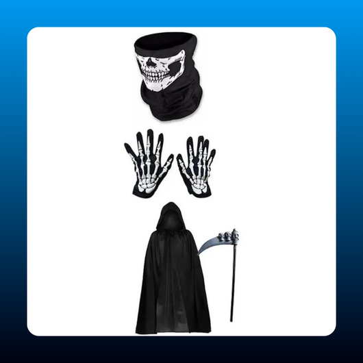 Hooded Reaper Cape Costume Set