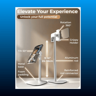 Height-Adjustable Aluminium Phone Holder