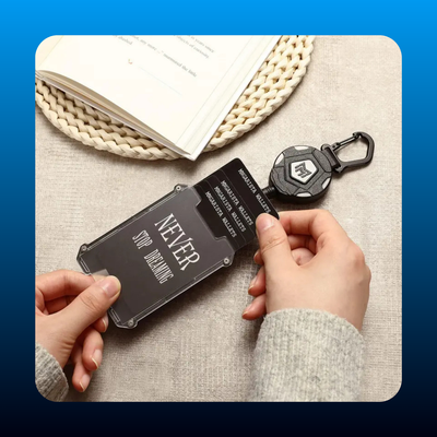 Heavy Duty Retractable Badge Reel with Guardian Card Holder