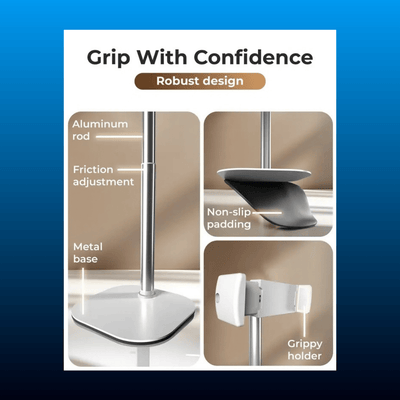 Height-Adjustable Aluminium Phone Holder
