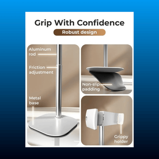 Height-Adjustable Aluminium Phone Holder