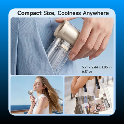 Portable Handheld Misting Cooling Fan