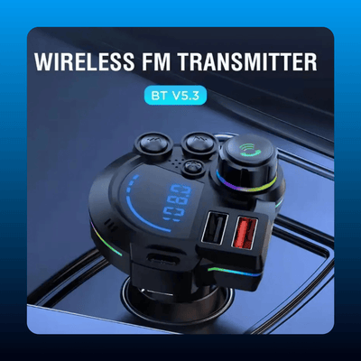 Bluetooth 5.3 FM Transmitter Car Charger