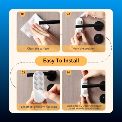 Child Safety Door Lever Lock (2 Pack)