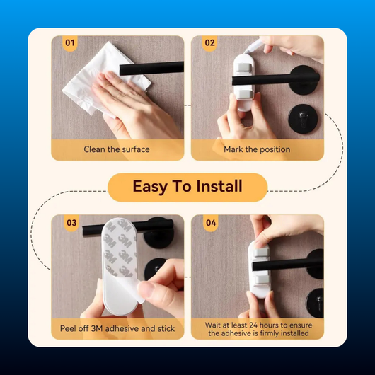 Child Safety Door Lever Lock (2 Pack)