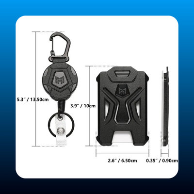 Heavy Duty Retractable Badge Reel with Guardian Card Holder