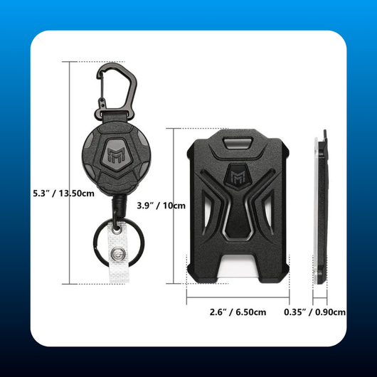 Heavy Duty Retractable Badge Reel with Guardian Card Holder