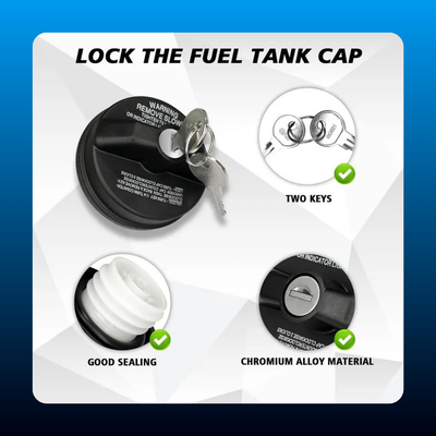 Locking Gas Cap Anti-Siphon Anti-Theft Fuel Cap