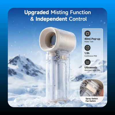 Portable Handheld Misting Cooling Fan