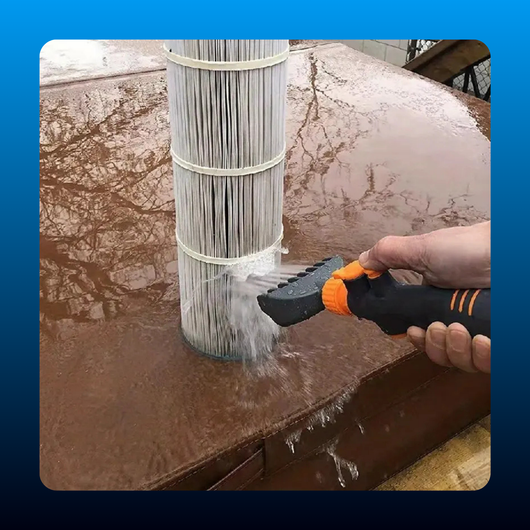 Heavy Duty Pool and Spa Filter Cleaner Ergonomic Handle