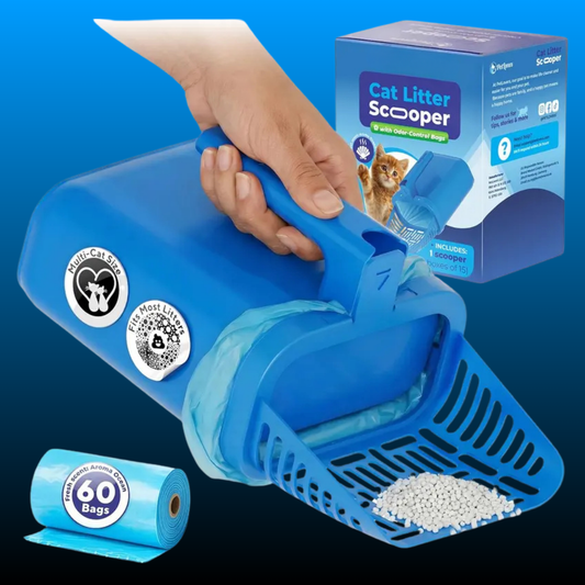 Cat Litter Scooper with Built-in Bag