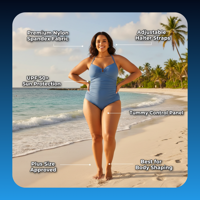 Plus Size Smart Sculpt Shaping Swimsuit