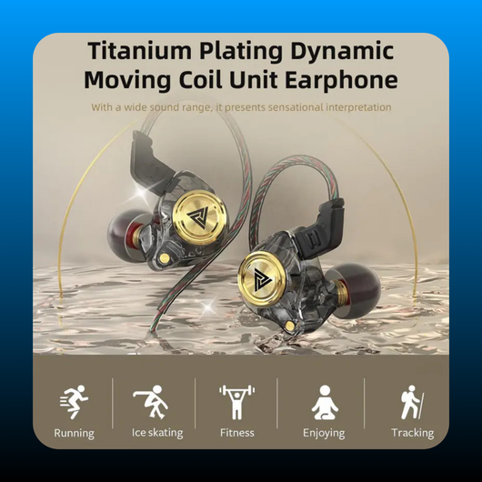 Portable Wired In-Ear Earphones with Mic