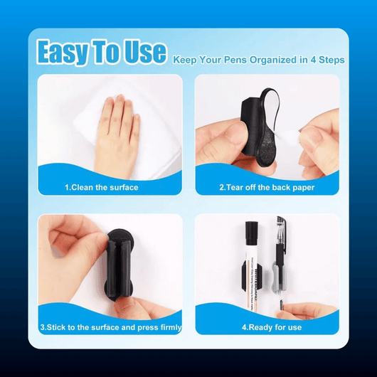 Adhesive Pen Holder Clips (20 Pack)