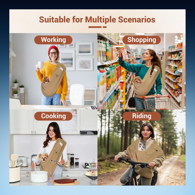 Hands-Free Pet Snuggle Sling Carrier