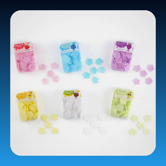 Multicolored Travel Paper Soap Sheets (3 Pack)