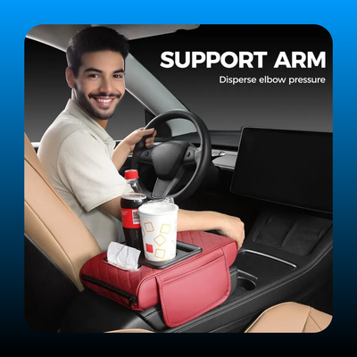 Leather Car Armrest Box Mat