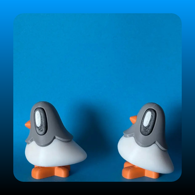 Mini Secret Note Carrier Pigeons with Magnetic Feet (2 Pack)