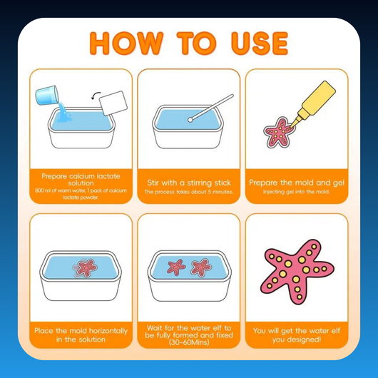 Squishy Animal Gel Mold Kit