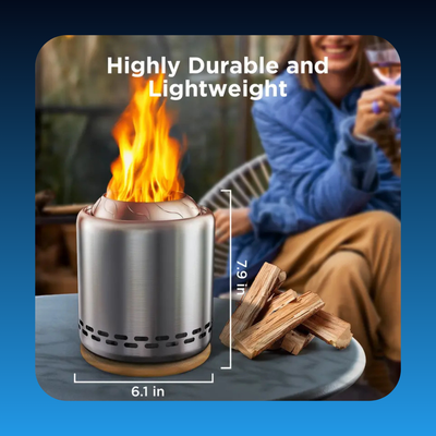 Stove Tabletop Fire Pit with Stand