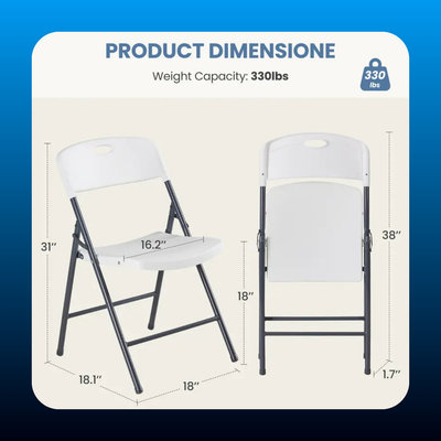 Heavy Duty Folding Chairs (6 Pack)