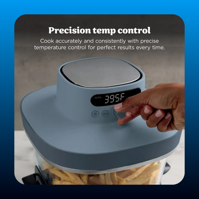Glass Countertop Air Fryer with Precision Control