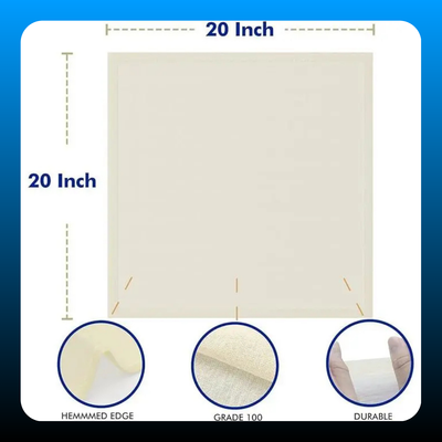 Pure Cotton Cheese Cloth Strainer (8 Pack)