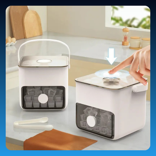 Portable Ice Cube Maker with Storage Drawer