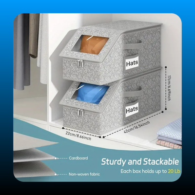 Stackable Hat Storage Boxes