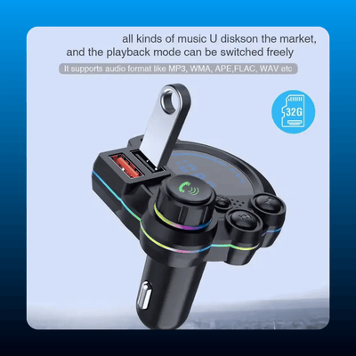 Bluetooth 5.3 FM Transmitter Car Charger