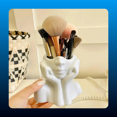 Ceramic Face Makeup Brush Holder