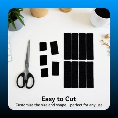 Heavy Duty Water-Resistant Self-Adhesive Double-Sided Hook and Loop Strips