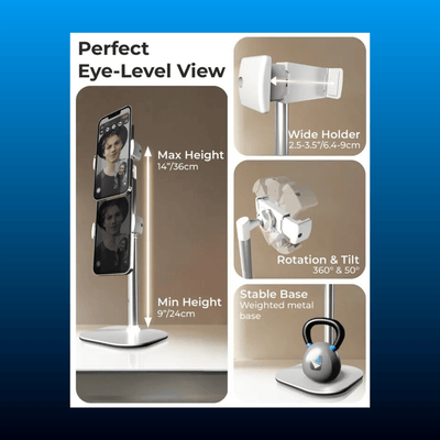 Height-Adjustable Aluminium Phone Holder