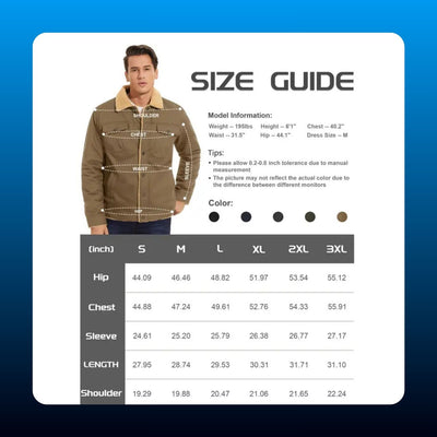 Sherpa Lined Fitted Trucker Jacket