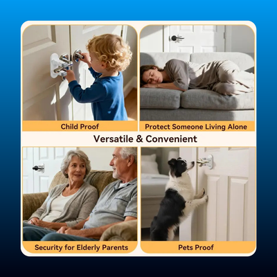 Child Safety Door Lever Lock (2 Pack)
