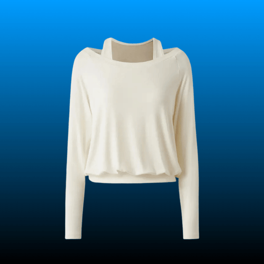 Built In Bra Layering Long Sleeve Top
