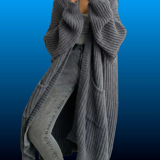 Oversized Long Line Knit Cardigan