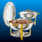 Gold Round Chafing Dish (9 Quart)
