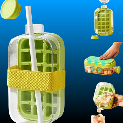 500ml Touchless Ice Cube Water Bottle