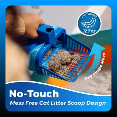Cat Litter Scooper with Built-in Bag