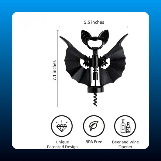 Bat Wing Corkscrew and Bottle Opener