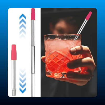 Collapsible Stainless Steel Straws (3 Pack)