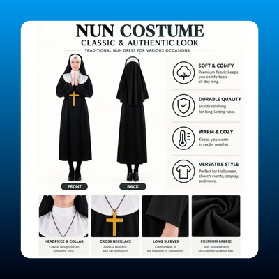 Classic Nun Habit Costume