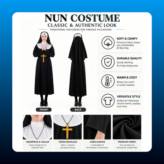 Classic Nun Habit Costume